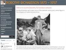 Tablet Screenshot of dorothyrichardson.org